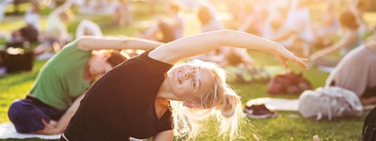 Yoga in the Square