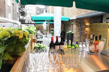Wine, dine and shine on our new Garden Terrace