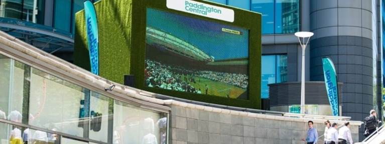 Paddington Central Outdoor Screen