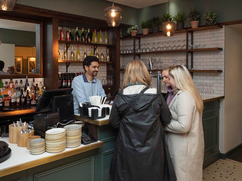 Bella Italia Paddington London Bar Counter